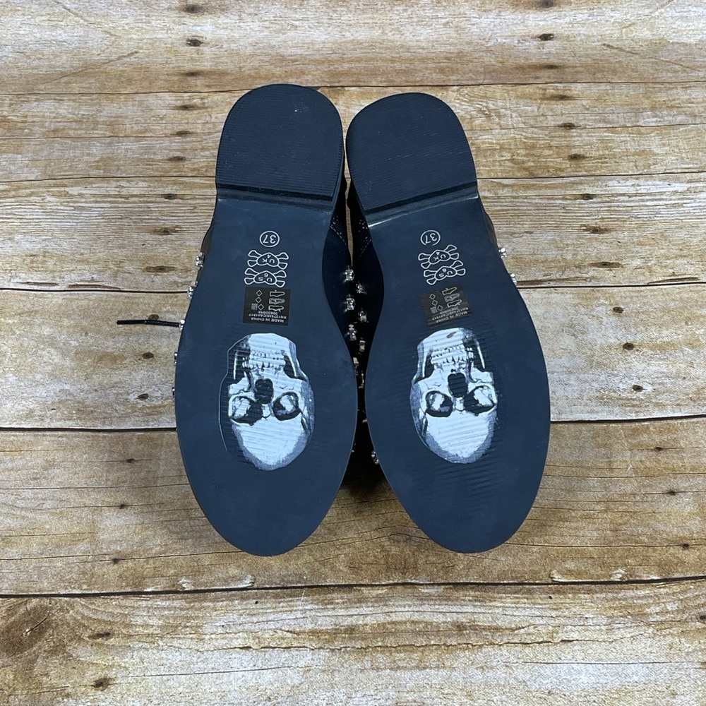Iron Fist Skull Addiction Oxford Vegan Shoes - Picture 5 of 6